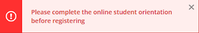 Self Service error message: Hold on Account